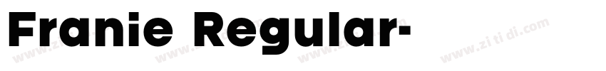 Franie Regular字体转换